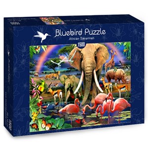 Bluebird Puzzle (70286) - "African Savannah" - 1500 brikker puslespil