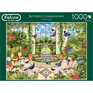 Falcon (11255) - Debbie Cook: "Butterfly Conservatory" - 1000 brikker puslespil