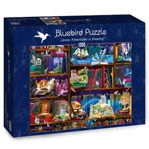 Bluebird Puzzle (70313) - Alixandra Mullins: "Library Adventures in Reading" - 1000 brikker puslespil