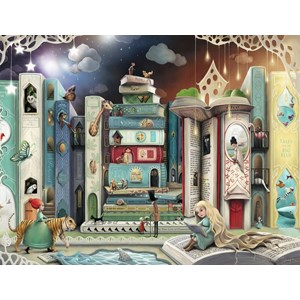 Ravensburger (16463) - "Novel Avenue" - 2000 brikker puslespil