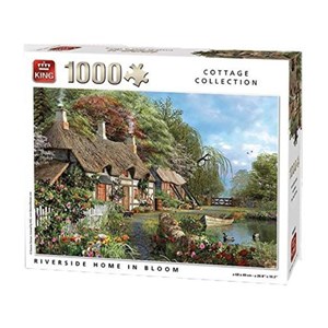 King International (05718) - "Riverside Home in Bloom" - 1000 brikker puslespil