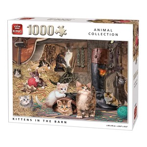 King International (05700) - "Kittens in the Barn" - 1000 brikker puslespil