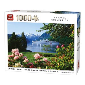 King International (05715) - "Cruise Boat, Hardangerfjord, Norway" - 1000 brikker puslespil