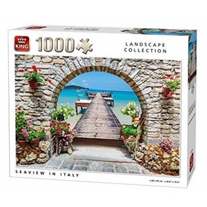 King International (05710) - "Seaview in Italy" - 1000 brikker puslespil