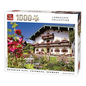 King International (55854) - "Bavarian Alps Chiemgau" - 1000 brikker puslespil