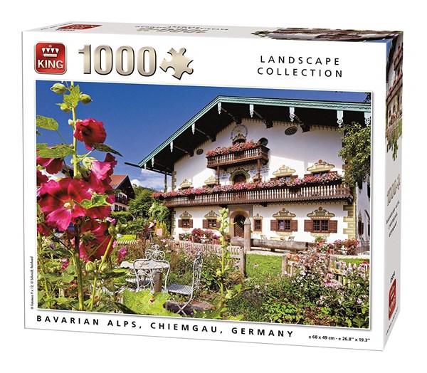 King International (55854) - "Bavarian Alps Chiemgau" - 1000 brikker puslespil