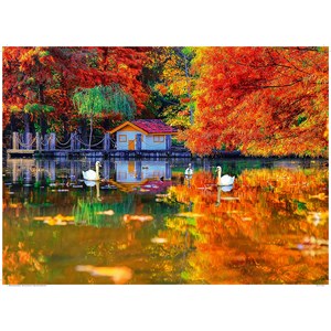 King International (55882) - "Little House at The Lake" - 1000 brikker puslespil