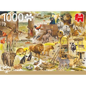Jumbo (18854) - Rien Poortvliet: "Building Noah’s Ark" - 1000 brikker puslespil