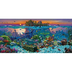 SunsOut (20121) - Wil Cormier: "Coral Reef Island" - 1000 brikker puslespil