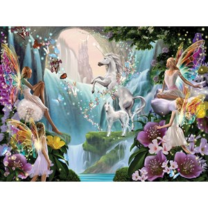 SunsOut (47230) - Garry Walton: "Unicorn and Fairy" - 1000 brikker puslespil