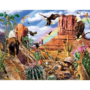 SunsOut (35156) - Lori Schory: "Desert Eagles" - 1000 brikker puslespil