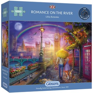 Gibsons (G6283) - "Romance on the River" - 1000 brikker puslespil