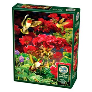 Cobble Hill (80091) - "Ruby Geraniums" - 1000 brikker puslespil