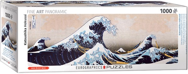 Eurographics (6010-5487) - Hokusai: "Den Store Bølge Ud For Kanagawa" - 1000 brikker puslespil
