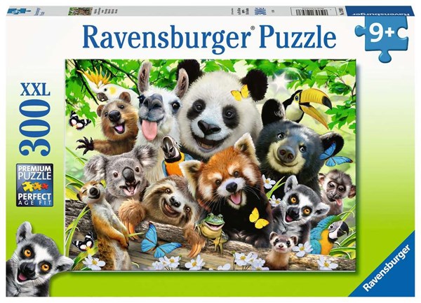 Ravensburger (12893) - "Wildlife Selfie" - 300 brikker puslespil