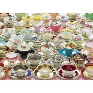 Cobble Hill (80084) - "More Teacups" - 1000 brikker puslespil