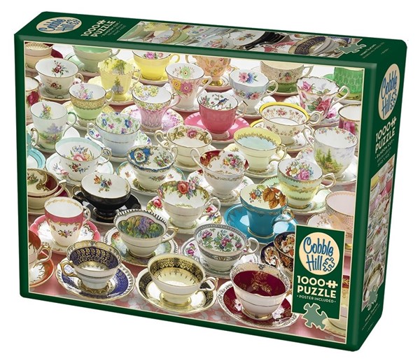 Cobble Hill (80084) - "More Teacups" - 1000 brikker puslespil
