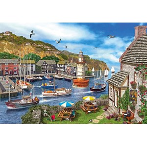 Gibsons (G6285) - Dominic Davison: "Lighthouse Bay" - 1000 brikker puslespil