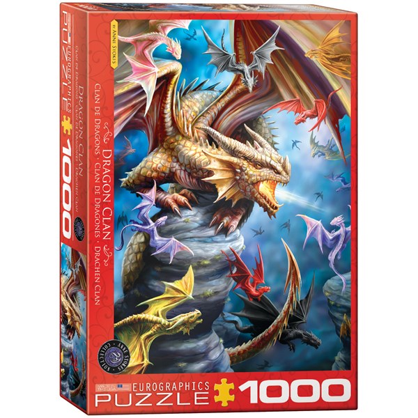 Eurographics (6000-5475) - Anne Stokes: "Drager" - 1000 brikker puslespil