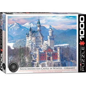 Eurographics (6000-5419) - "Neuschwanstein Castle in Winter" - 1000 brikker puslespil