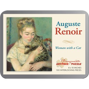 Pomegranate (AA805) - Pierre-Auguste Renoir: "Woman with a Cat" - 100 brikker puslespil
