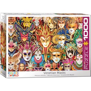 Eurographics (6000-5534) - "Venetian Masker" - 1000 brikker puslespil