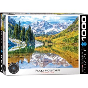 Eurographics (6000-5472) - "Rocky Mountains, Colorado" - 1000 brikker puslespil