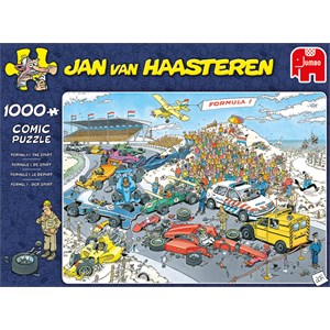 Jumbo (19093) - Jan van Haasteren: "Formula One" - 1000 brikker puslespil