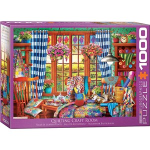 Eurographics (6000-5348) - "Patchwork Craft Room" - 1000 brikker puslespil