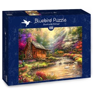 Bluebird Puzzle (70206) - Chuck Pinson: "Brookside Retreat" - 1000 brikker puslespil
