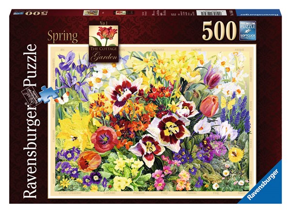 Ravensburger (14658) - "The Cottage Garden No 1, Spring" - 500 brikker puslespil