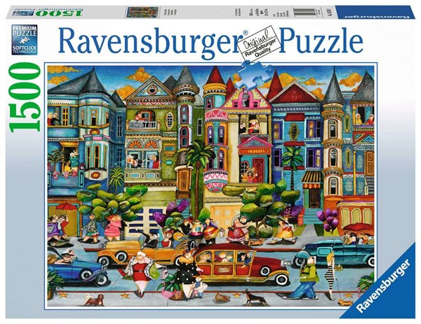 Ravensburger (16261) - "The Painted Ladies" - 1500 brikker puslespil