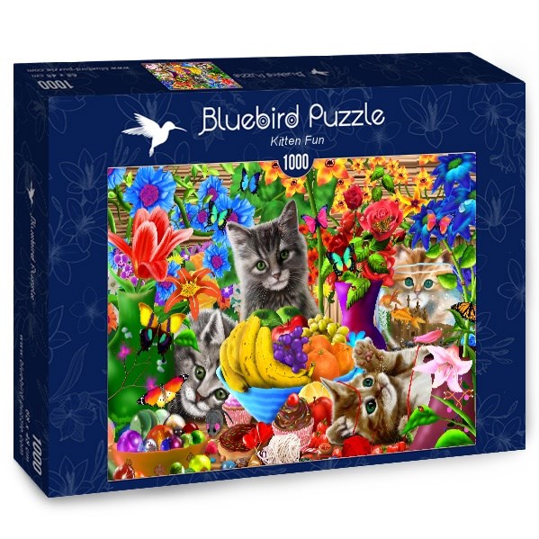 Bluebird Puzzle (70183) - "Kitten Fun" - 1000 brikker puslespil