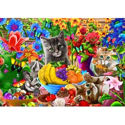Bluebird Puzzle (70183) - "Kitten Fun" - 1000 brikker puslespil