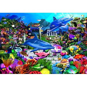 Bluebird Puzzle (70145) - "Lost Undersea World" - 1000 brikker puslespil