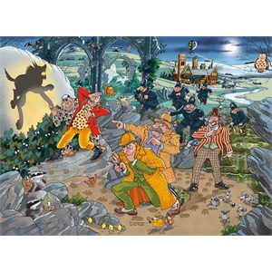 Jumbo (19158) - "Mystery 14, Hunden Af Wasgijville" - 1000 brikker puslespil