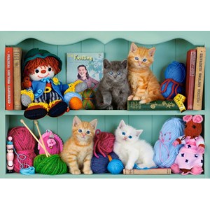 Castorland (B-53377) - "Kitten Shelves" - 500 brikker puslespil