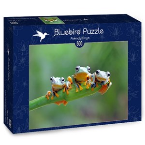 Bluebird Puzzle (70294) - "Friendly Frogs" - 500 brikker puslespil
