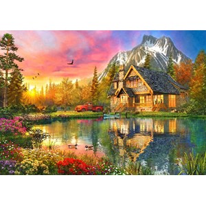 Bluebird Puzzle (70164) - Dominic Davison: "The Mountain Cabin" - 1000 brikker puslespil
