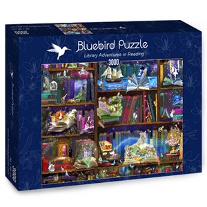 Bluebird Puzzle (70199) - "Library Adventures in Reading" - 3000 brikker puslespil