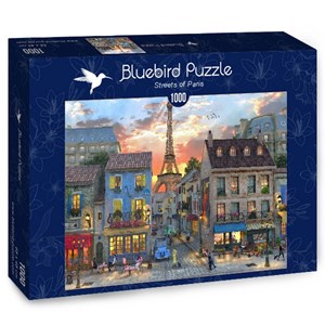 Bluebird Puzzle (70111) - Dominic Davison: "Streets of Paris" - 1000 brikker puslespil