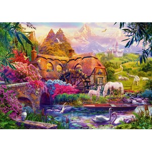 Bluebird Puzzle (70305) - "Old Mill" - 1000 brikker puslespil