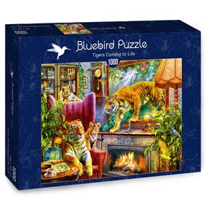 Bluebird Puzzle (70310) - "Tigers Coming to Life" - 1000 brikker puslespil