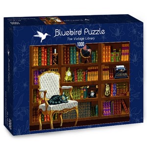 Bluebird Puzzle (70225) - "The Vintage Library" - 1000 brikker puslespil