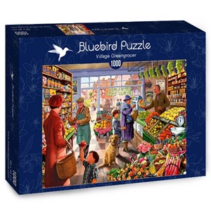 Bluebird Puzzle (70232) - Steve Crisp: "Village Greengrocer" - 1000 brikker puslespil
