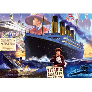 Bluebird Puzzle (70231) - Steve Crisp: "Titanic" - 1000 brikker puslespil
