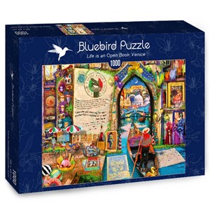 Bluebird Puzzle (70242) - Aimee Stewart: "Life is an Open Book Venice" - 1000 brikker puslespil