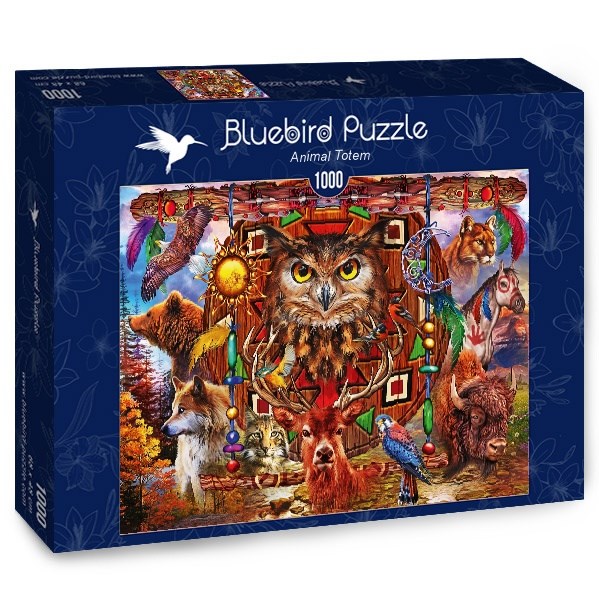 Bluebird Puzzle (70247) - Ciro Marchetti: "Animal Totem" - 1000 brikker puslespil