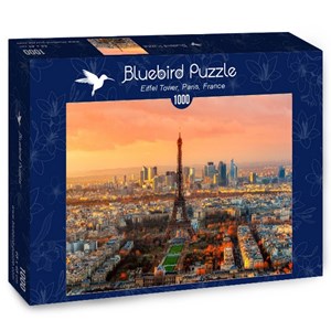 Bluebird Puzzle (70047) - "Eiffel Tower, Paris, France" - 1000 brikker puslespil