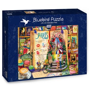 Bluebird Puzzle (70262) - Aimee Stewart: "Life is an Open Book Paris" - 4000 brikker puslespil